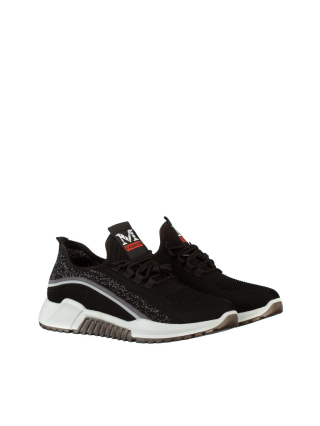 Мъжки спортни обувки, Мъжки спортни обувки черни от текстилен материал  Mariz - Kalapod.bg